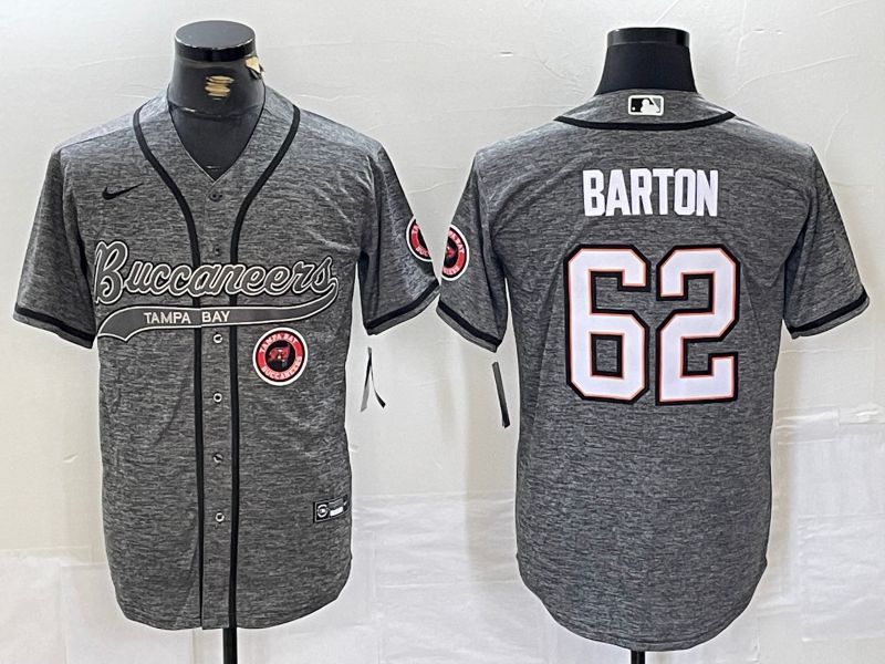 Men Tampa Bay Buccaneers #62 Barton Grey Joint Name 2024 Nike Limited NFL Jersey style 3